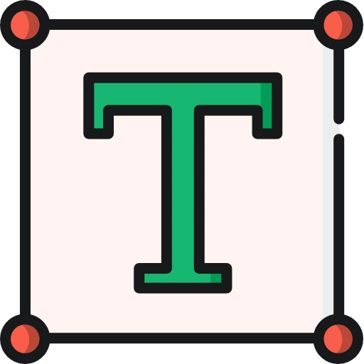 Text tool networking art and design icon