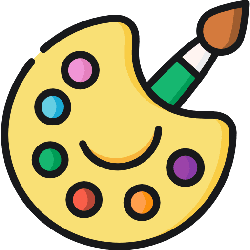 Color palette art colours palette icon
