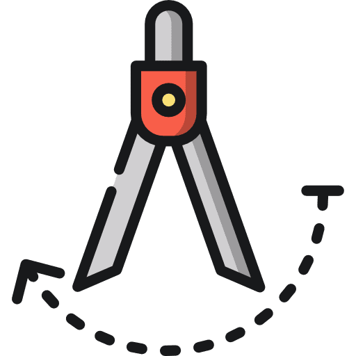 Compass design school materials miscellaneous icon