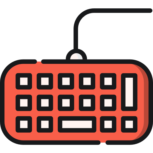 Keyboard computing electronic keys icon