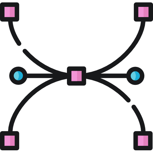 Anchor edit art and design vector icon