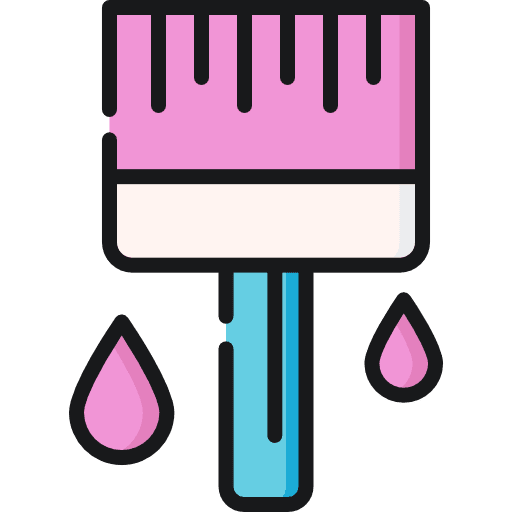 Paintbrush art and design paint brush repair icon