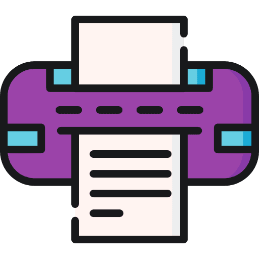 Printer ink printer paper icon