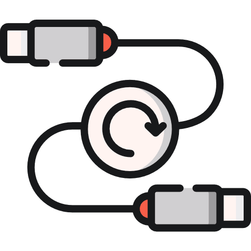 Transfer transfer arrows multimedia option icon