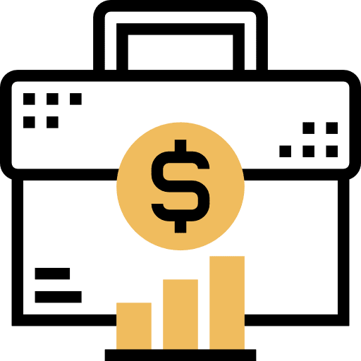 Business business suitcase dollar symbol icon