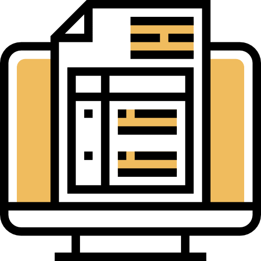 Invoice online computer invoice icon