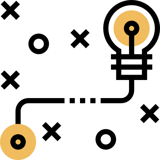 Strategy map solution business and finance icon