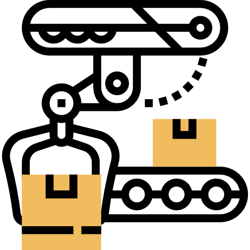 Manufacturing conveyor manufacture manufacturing icon