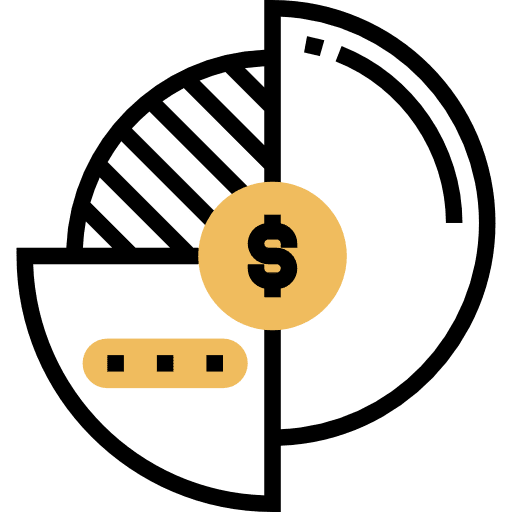 Market graphical stats marketing icon