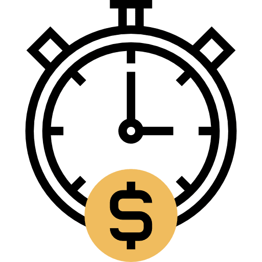 Productivity productivity money time icon