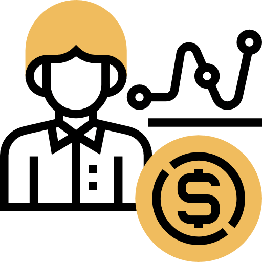 Profit stats chat commerce and shopping icon