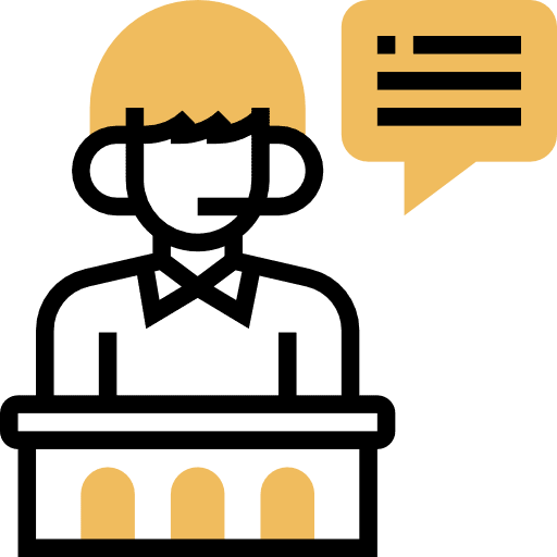 Seminar training research persuade icon