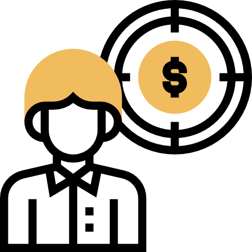 Target business and finance avatar occupation icon