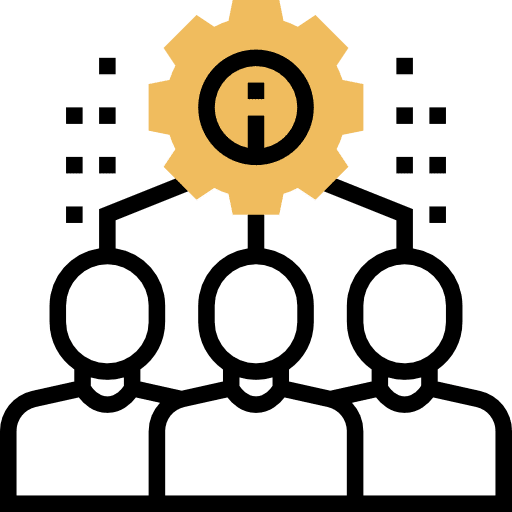 Team team businessmen work icon