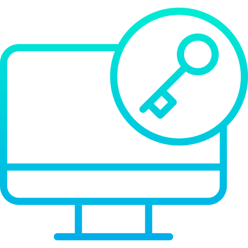 Monitor accessibility door key monitor icon