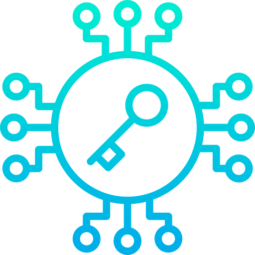 Key passkey security door key icon