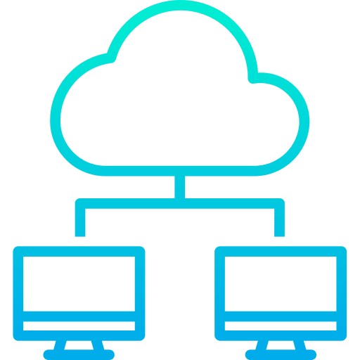 Network cloud computing ui storage icon