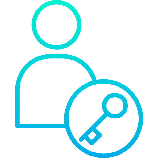 User seo and web security login icon