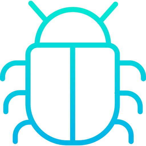 Bug animals computing bug icon