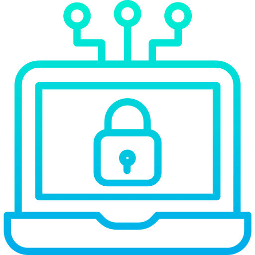 Laptop security laptop password icon
