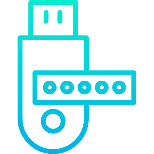 Pendrive multimedia file storage electronics icon