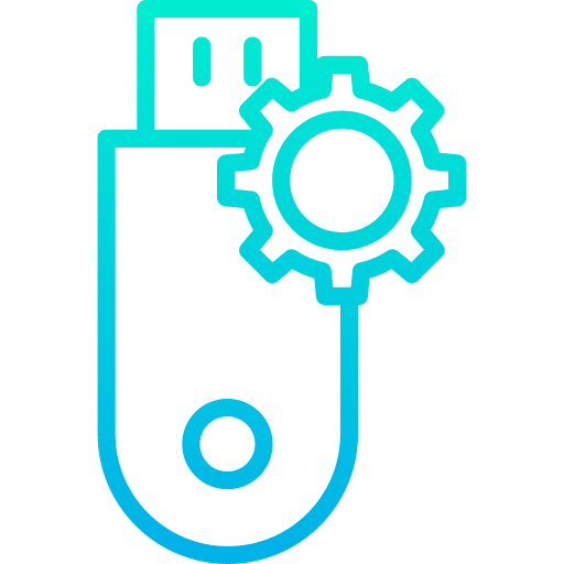 Pendrive usb data storage electronics icon