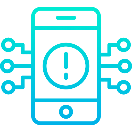 Smartphone mobile phone touch screen smartphone icon