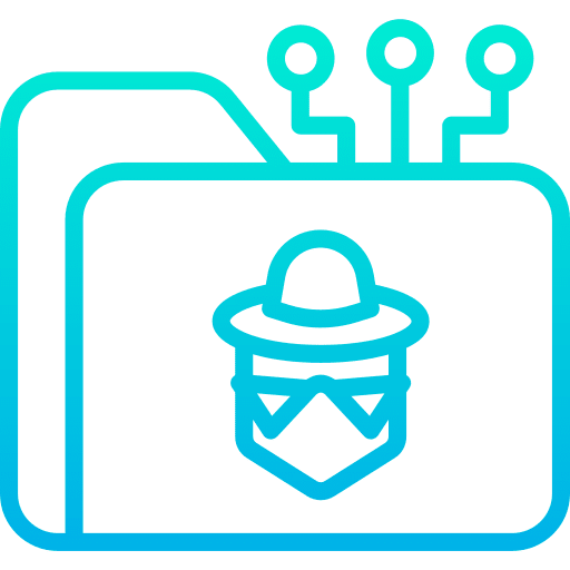 Folder data storage file storage office material icon