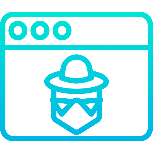 Hacker firewall ui malware icon