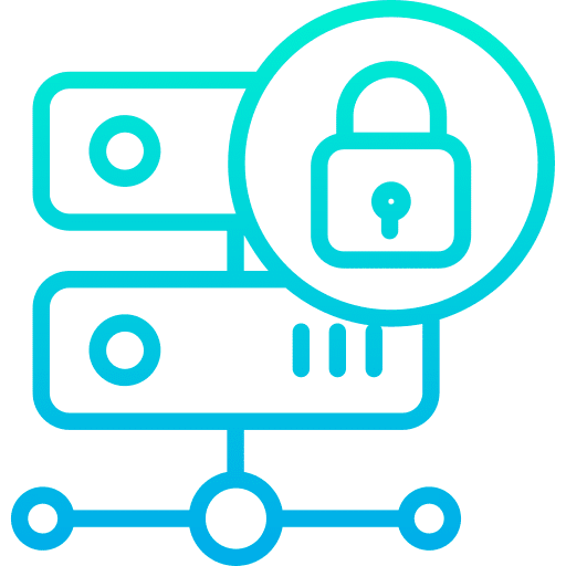 Hosting communications multimedia network icon