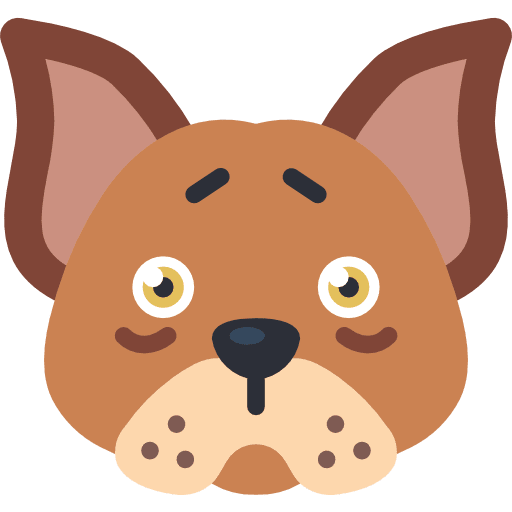 Dog mammal veterinary animal icon