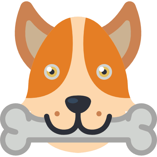 Dog mammal veterinary animal icon