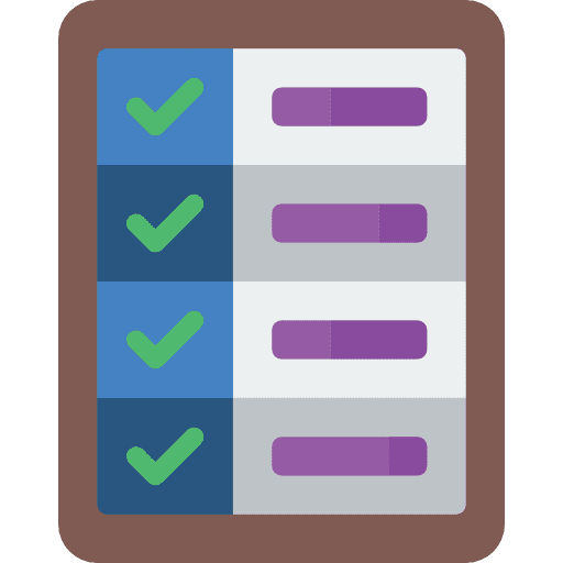 Checklist communication commerce and shopping checking icon