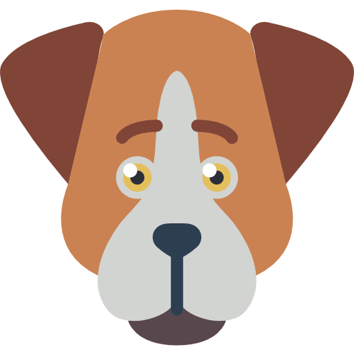 Dog animal kingdom avatar dog nose icon