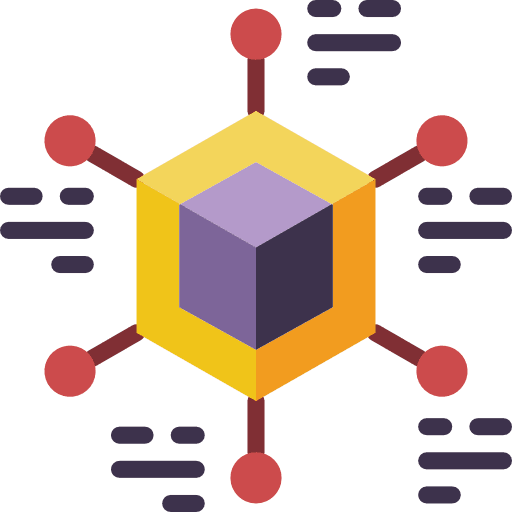 Cube squares shapes and symbols shapes icon