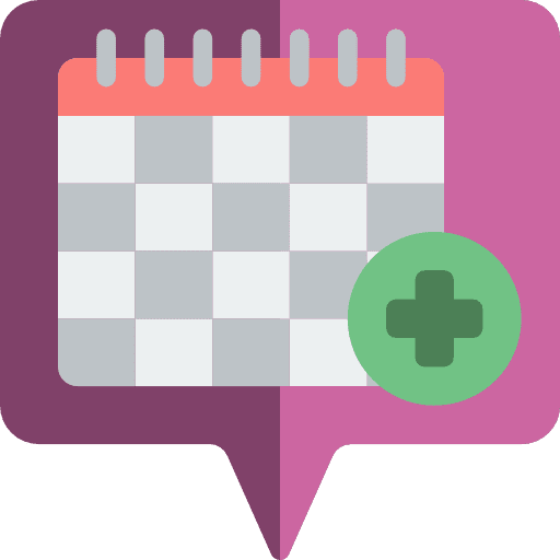 Calendar administration time and date time icon