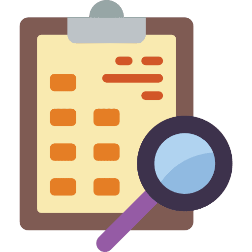 Clipboard education verification checking icon