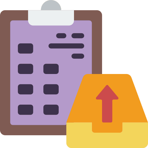 Clipboard checking list tasks icon