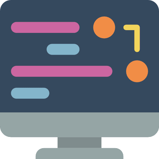 Computer screen television monitor icon