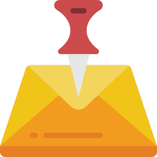 Email interface mail message icon
