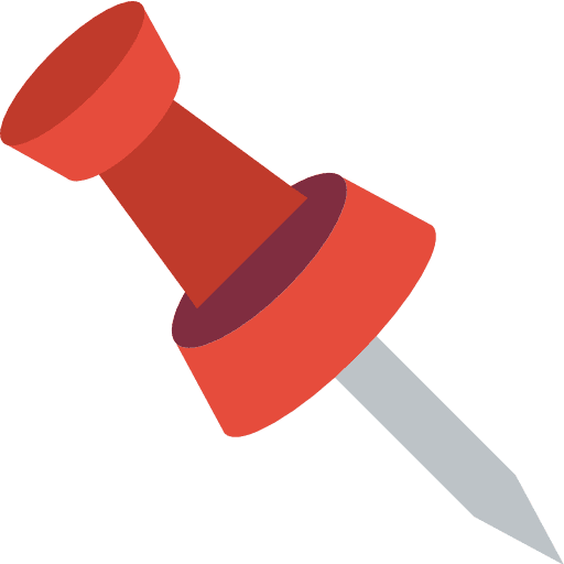 Pin pin attachment tools and utensils icon