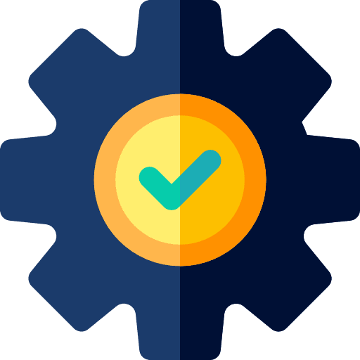 Gear gear management process icon