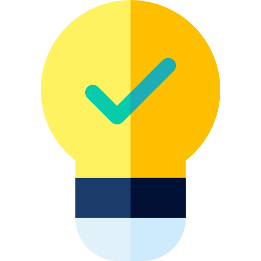 Bulb miscellaneous light bulb approval icon