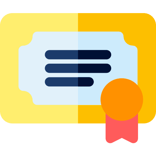 Diploma qualification business and finance commerce and shopping icon