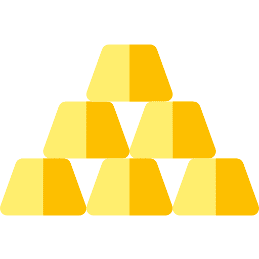 Ingots luxury bank gold ingots icon
