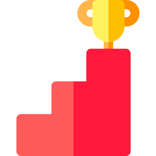 Stairs goal target seo and web icon