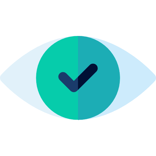 Vision healthcare check check mark icon