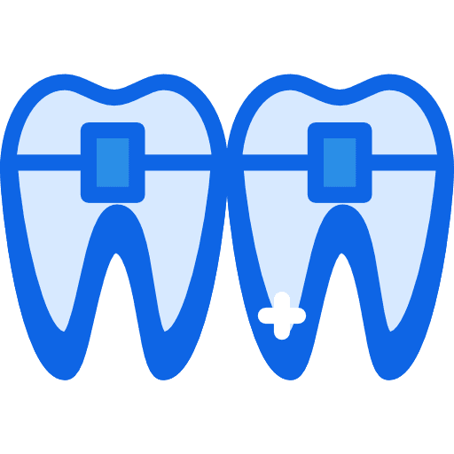 Braces braces healthcare and medical dental icon