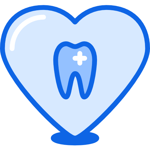 Heart hearts tooth heart icon