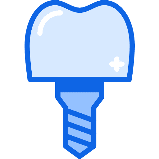 Implants dental teeth medical icon